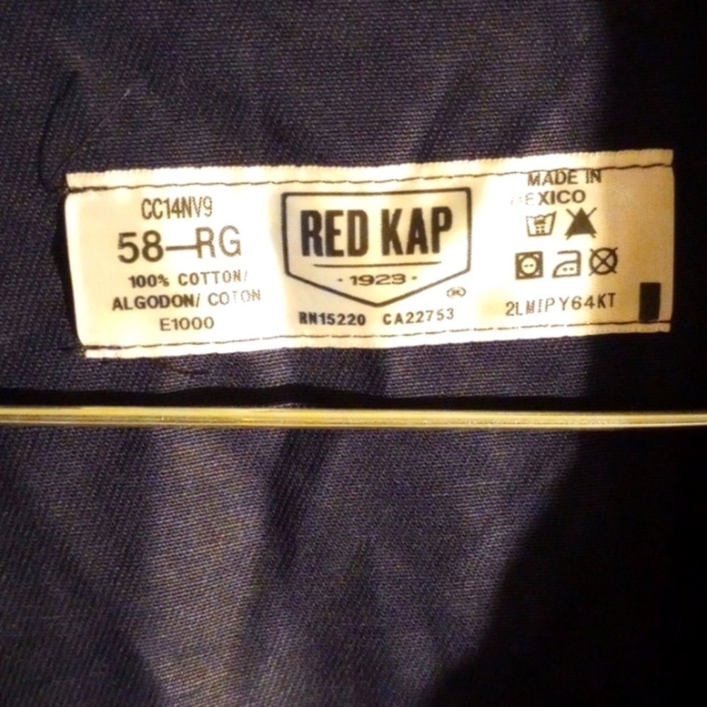 Red Kap men overall long sleeve blue
